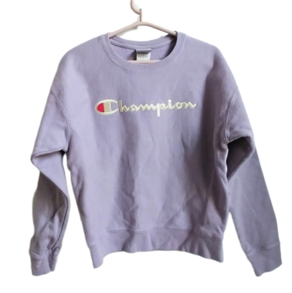 Champion Reverse Weave Pastel Purple Sweatshirt S
